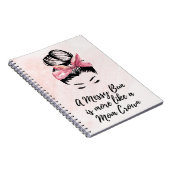 Messy Bun - Maman Carnet Spiral (Côté Droit)