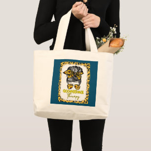 Messy Bun Occupational Therapy Ot Therapist Grote Tote Bag
