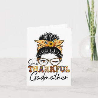 Messy Bun One Dankbaar Godmother Herfst Herfst Dan Kaart