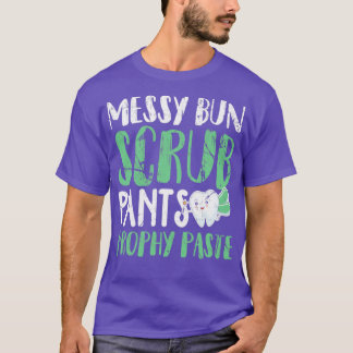 Messy Bun Scrub Pants and Prophy Paste T-shirt