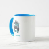 Messy Bun, Shades en Scarf Mam Life Coffee Mok (Voorkant links)