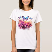 Messy Butterfly Waterverf T-shirt (Voorkant)