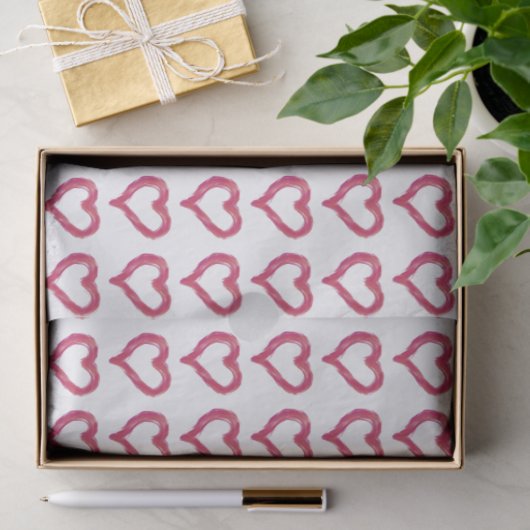Messy - een onvolmaakt getrokken hart tissuepapier (Geschenk)