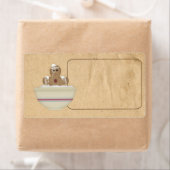 Messy Gingerbread Man Label (Insitu)