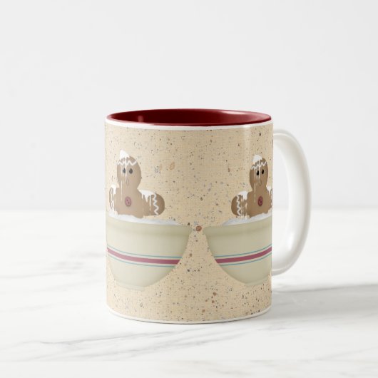 Messy Gingerbread Man Mug (Devant droit)