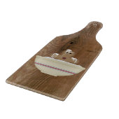 Messy Gingerbrood Man Glass Cutting Board Snijplank (Hoek)