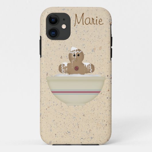 Messy Gingerbrood Man iPhone 5 Hoesje (Achterkant)