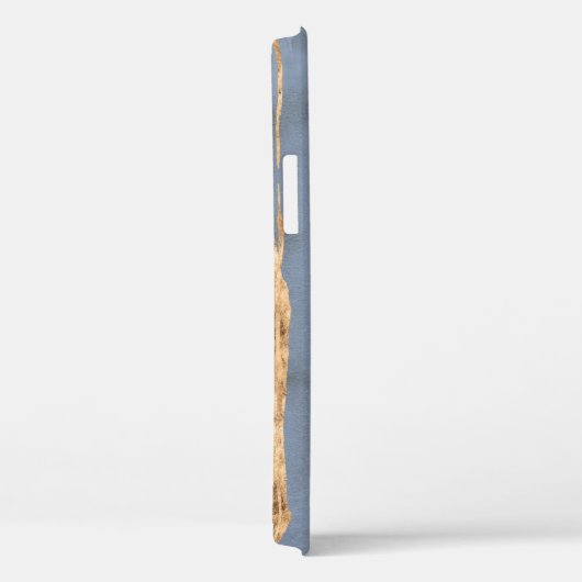 Messy Gold Line | Blauwe periwinkle | Beroepsbeoef Case-Mate iPhone Case (Achterkant / Rechts)