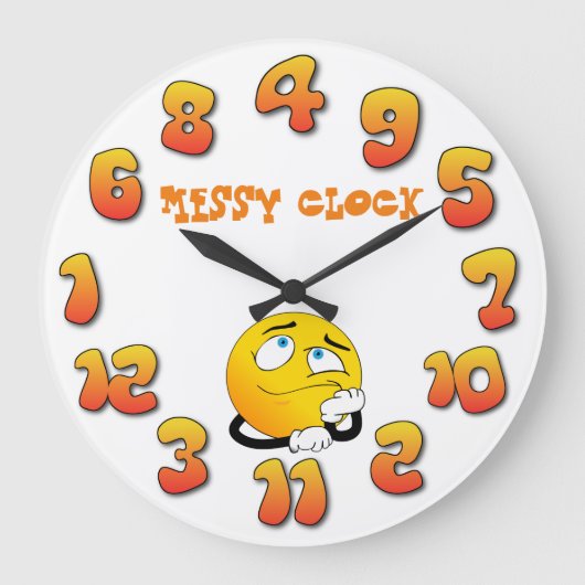 "Messy" Grote Klok (Voorkant)