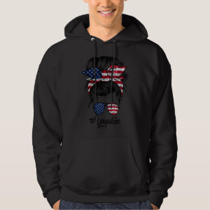 Messy Haar Vrouw Bun Amerikaans Yaya Leven 4e van Hoodie