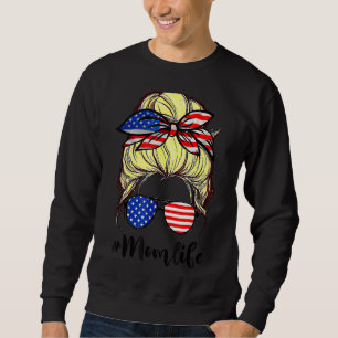 Messy Hair Woman Bun American Mam Life 4 juli Trui