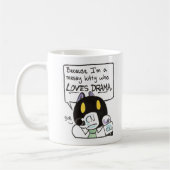 Messy Kitty Who Love Drama mug (Gauche)