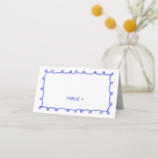 Messy Loops Doodle Handgemaakte Bar Bat Mitzvah (Voorkant)