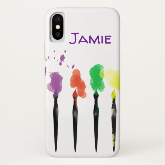 Messy Paint Brushes iPhone / iPad case (Achterkant)