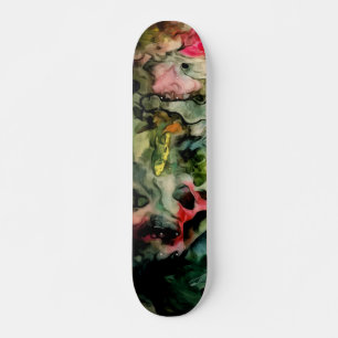 Messy Palette Cool Abstract Patroon Skateboard