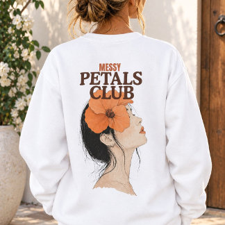 Messy Petals Club Boho Meisje Bloem Trui