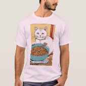 Messy Spaghetti Cat - Design T-Shirt Inspiré Hergé (Devant)