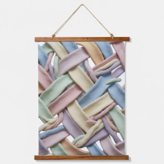 Messy weave Wood Topped Wall Tapestry Hangend Wandkleed