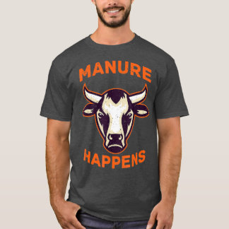 Mest gebeurt grappig boerendier land t-shirt