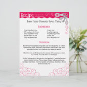 Mesurer cuillères coeur menu recette flyer (Debout devant)