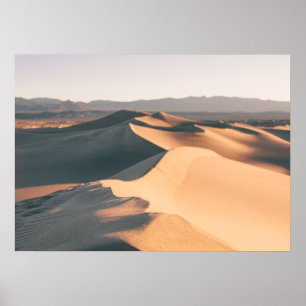 Mesvrij Sand Dunes in Death Valley Poster