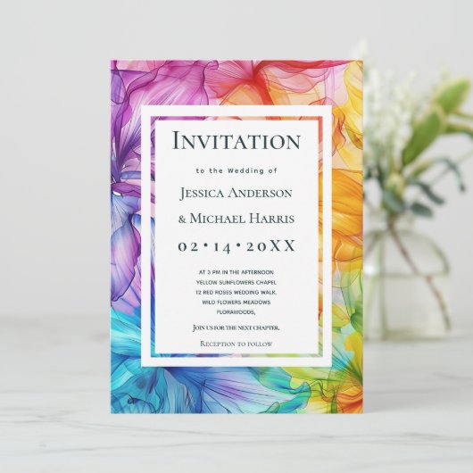 Met aangepaste tekst aan de achterkant Eetherische Kaart (Staand voorkant)