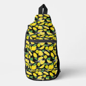 🍋 met aangepaste tekst 🍋 citroenpekelbal sling bag (Voorkant)