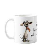 Met aangepaste tekst, 🐶gekke 🤪 whippet