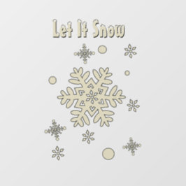  Met aangepaste woorden kan het sneeuwvlokken Raamsticker