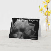 Met alle oprechte sympathie kaart (Gele Bloem)