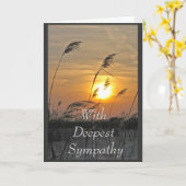 Met alle oprechte sympathie kaart (Gele Bloem)