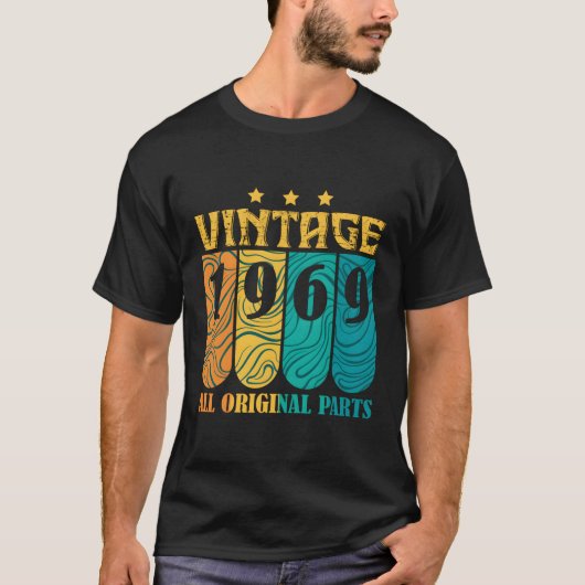Met alle originele P en geboren in 1969 T-shirt (Voorkant)