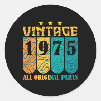 Met alle originele P en geboren in 1975 Ronde Sticker