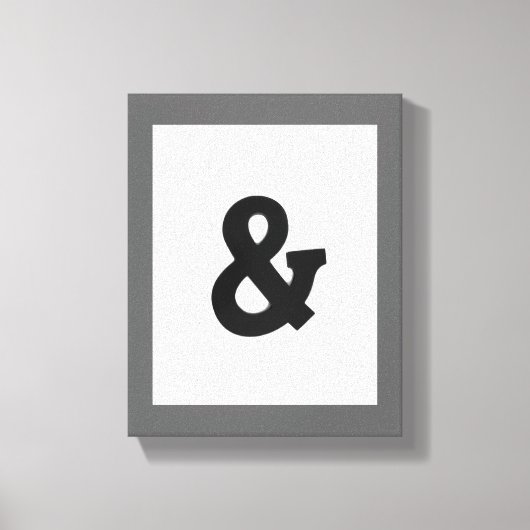 met ampersand omwikkeld canvas vet zwart-wit (Voorkant)