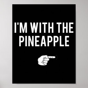 met ananas Halloween-kostuum grappige koppels Poster