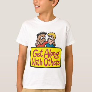 Met anderen opschieten Vriendschap Vriendelijkheid T-shirt