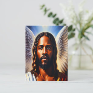 Met Angel Wings Christelijk Briefkaart