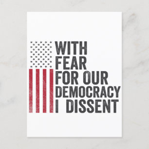 Met angst voor onze democratie ben ik het oneens A Briefkaart