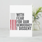 Met angst voor onze democratie stem ik tegen Ameri Kaart (Staand voorkant)