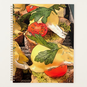Met Avocado op Toast gepoakte eieren Planner