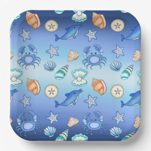 Met Baby shower of geboorte gelijkgestelde partij Papieren Bordje