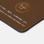  met bedrijfsgegevens bruin bureaumat (Hoek)