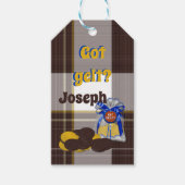 Met behulp van 'got-Gelt-Chocolate-Coin-Grouping'- Cadeaulabel (Voorkant)