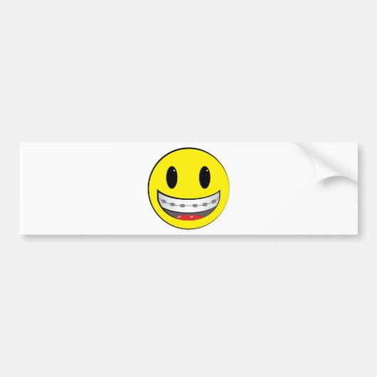 met beugels bumpersticker (Voorkant)