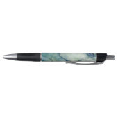Met & Blauwe Tint Marmeren Print Pen (Bodem)