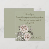 Met blijde harten bedankkaart (Voorkant / Achterkant)