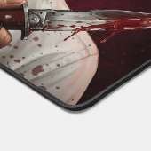 met bloed bevlekte heer bureaumat (Hoek)