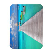 Met boten in een tropische lagune magneet (Verticaal)