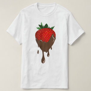 met chocolade bedekte aardbei T-Shirt