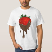 met chocolade bedekte aardbei T-Shirt (Voorkant)